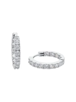 amor Damen Creolen in silber