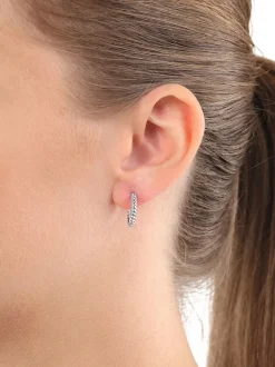 amor Damen Creolen in silber