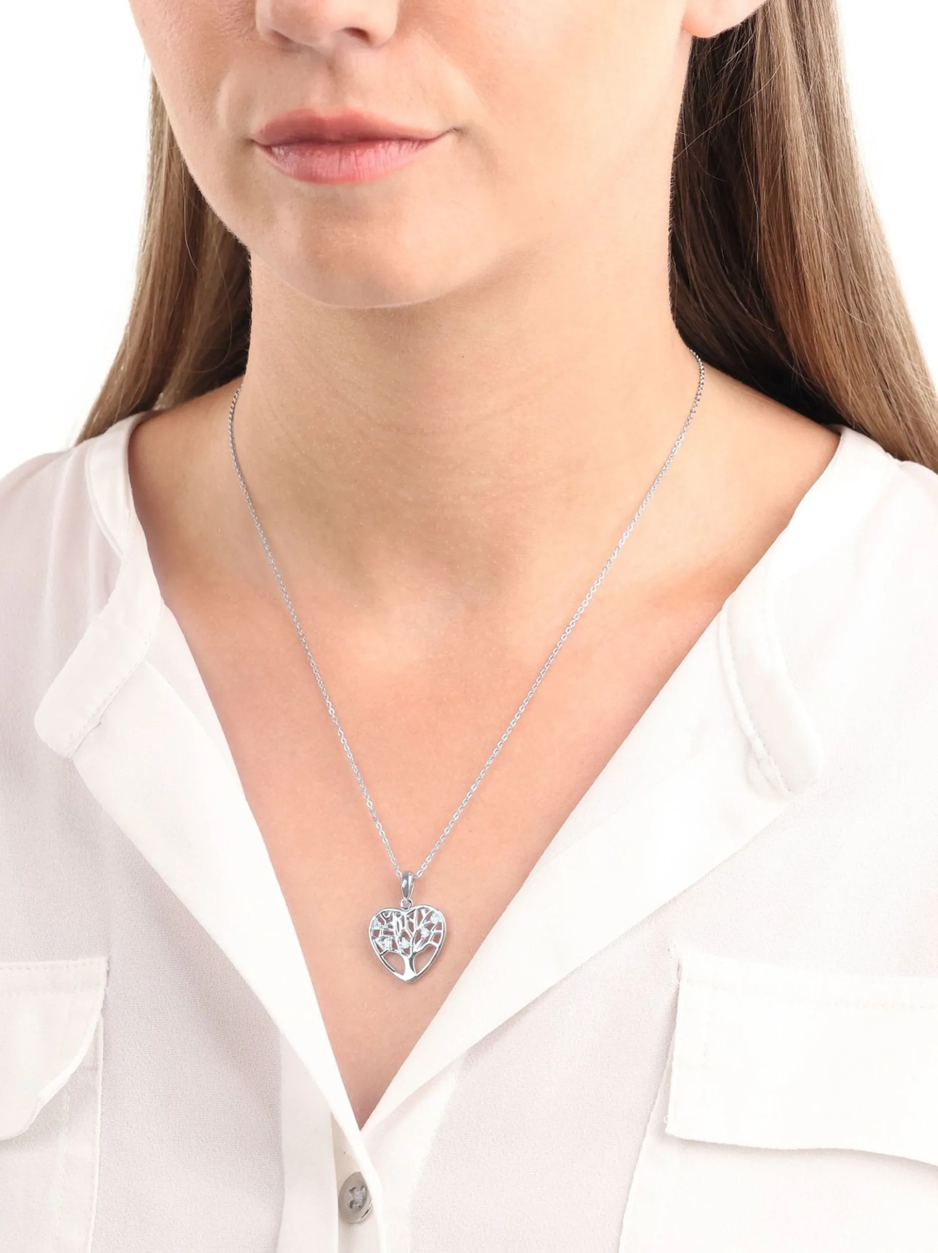 amor Damen Kette mit Anhänger in silber