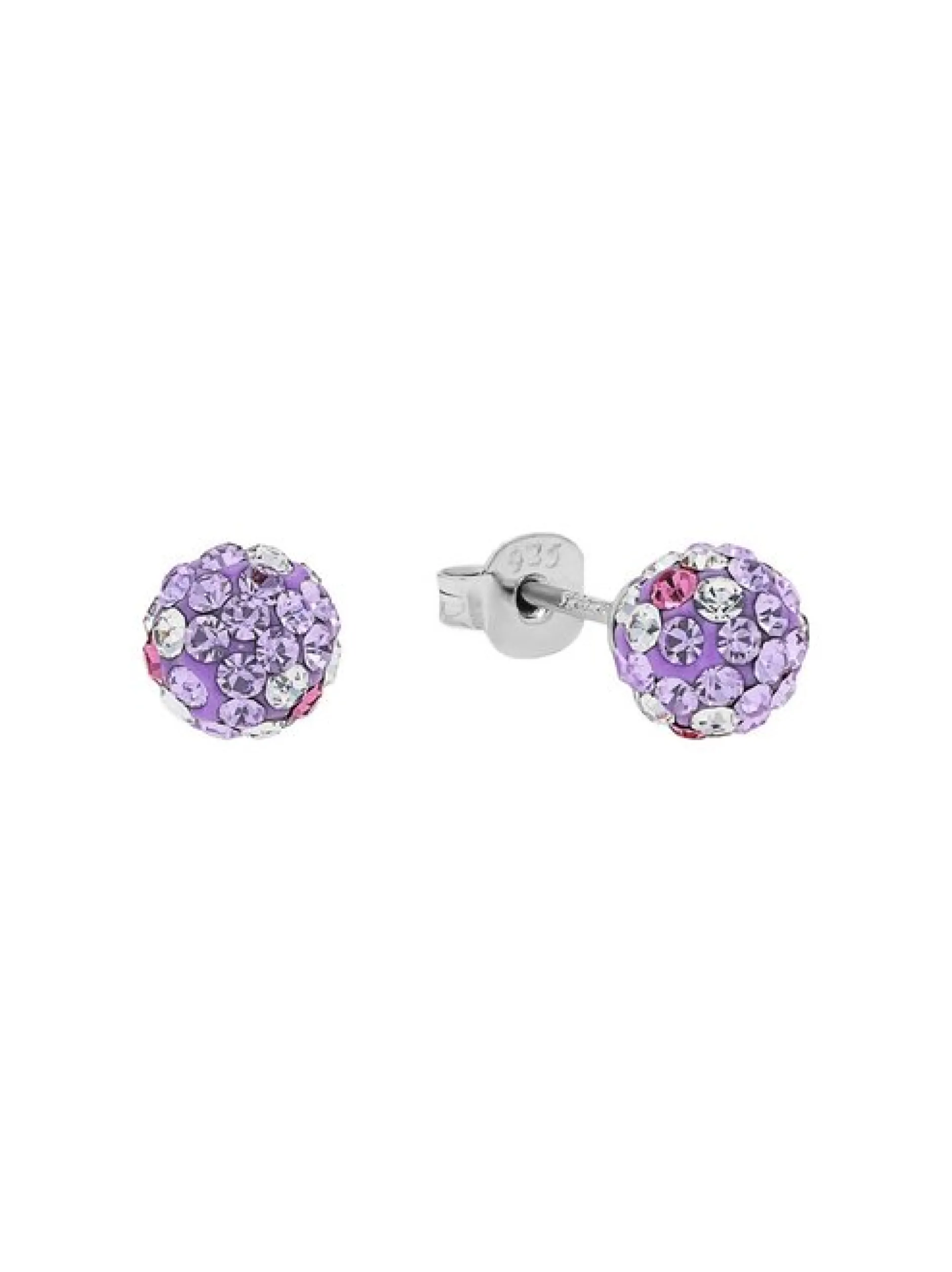 amor Damen Ohrstecker in lila