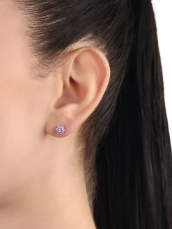 amor Damen Ohrstecker in lila