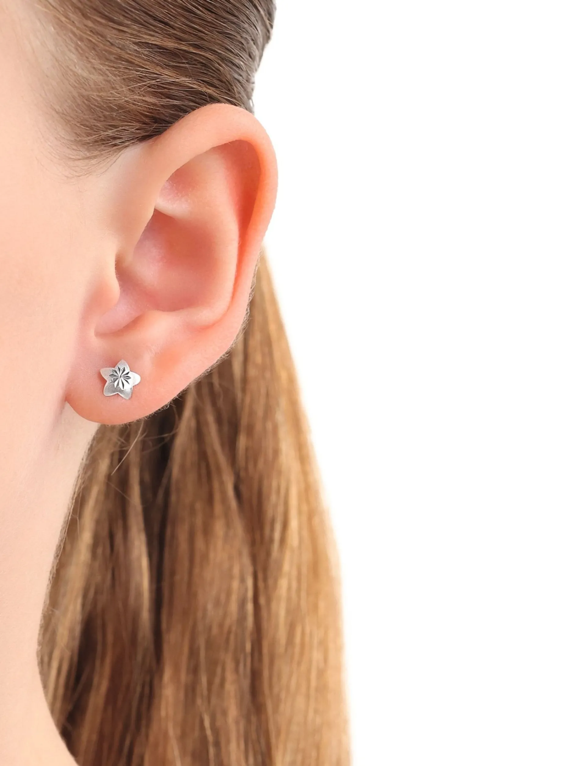 amor Mädchen Ohrstecker in silber