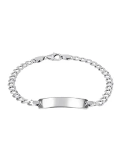 amor Unisex Identarmband in silber