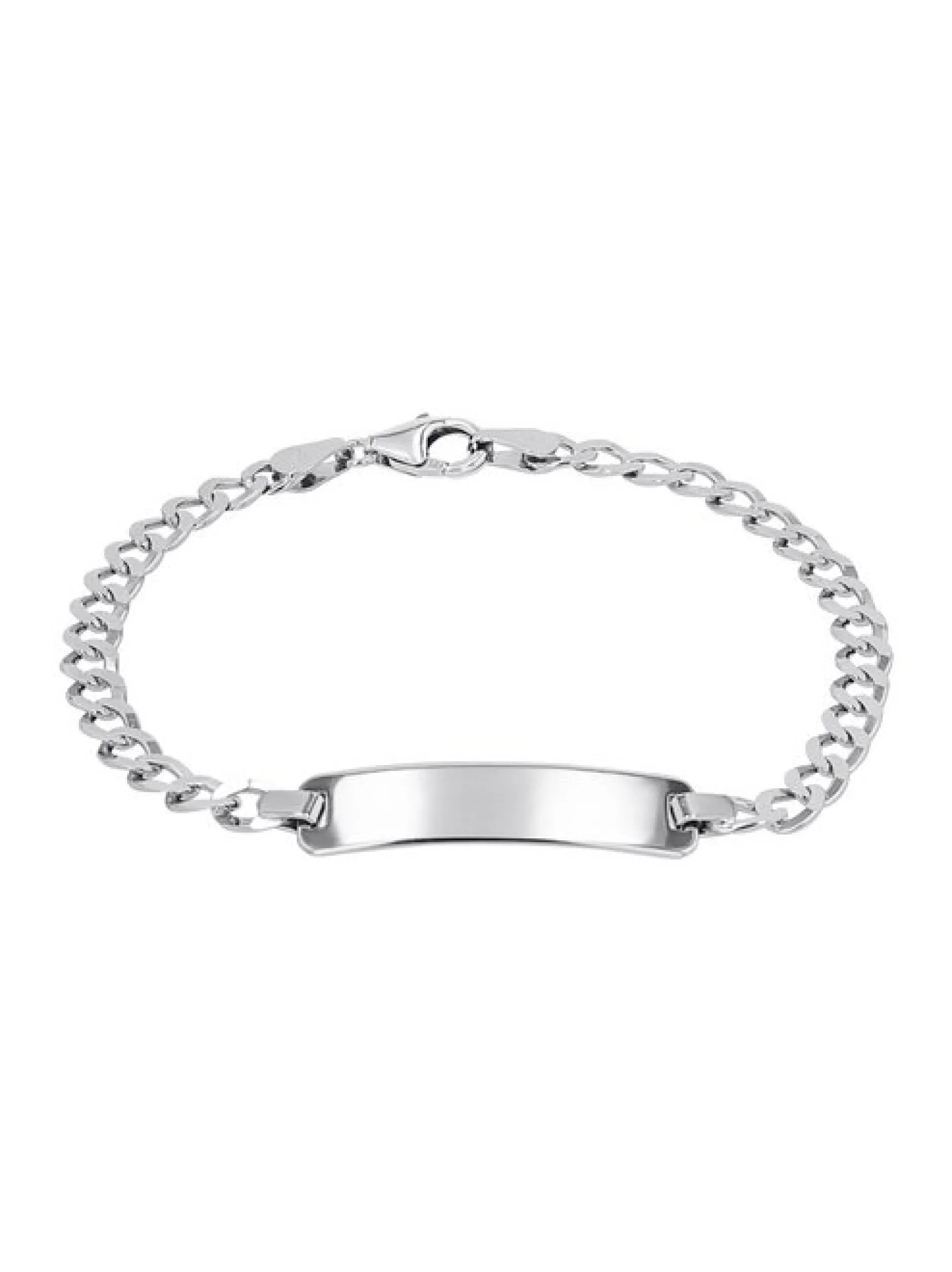 amor Unisex Identarmband in silber