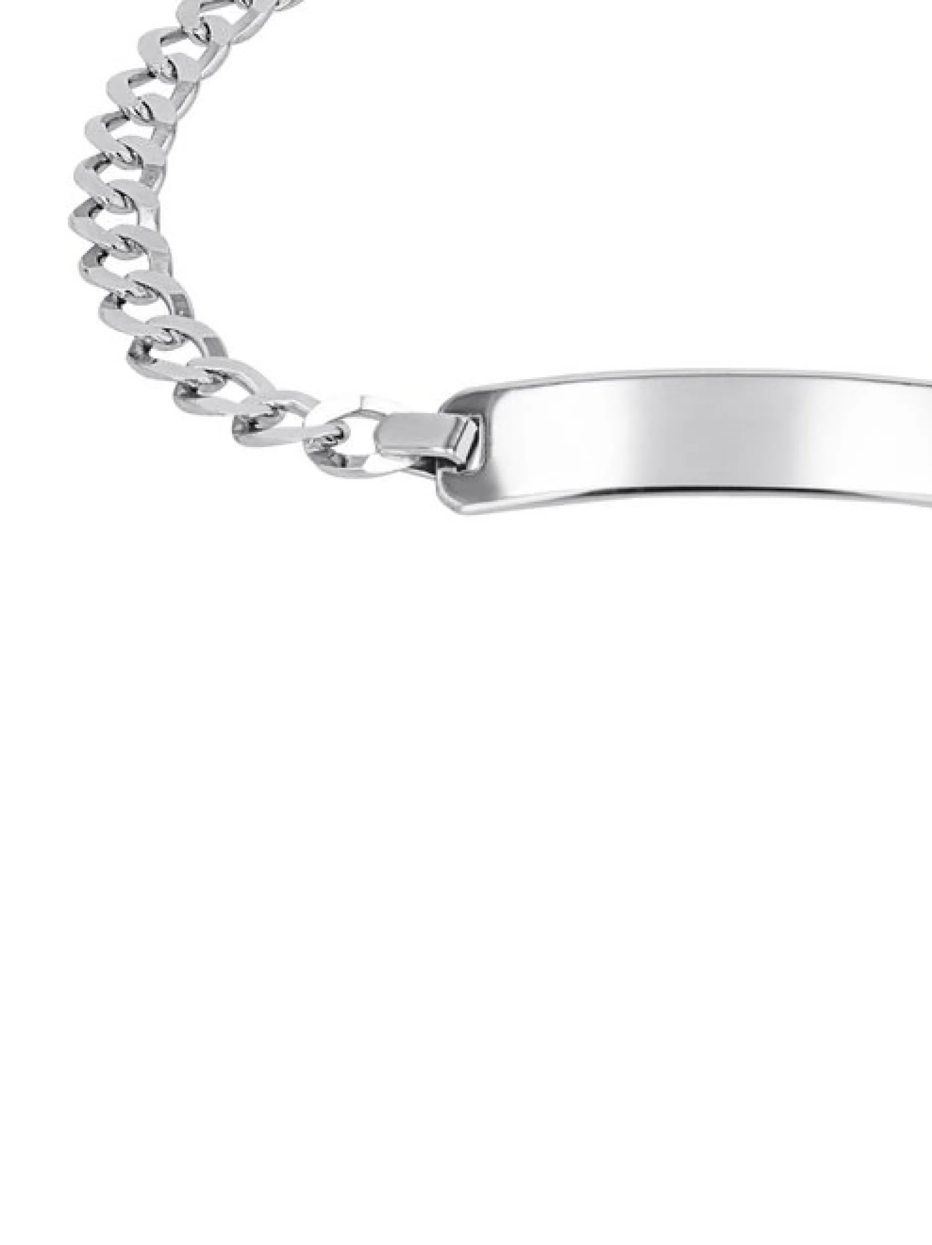amor Unisex Identarmband in silber