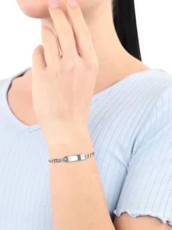 amor Unisex Identarmband in silber