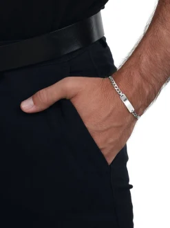 amor Unisex Identarmband in silber