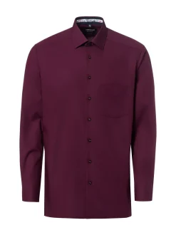 Andrew James Herren Businesshemd in aubergine