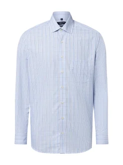 Andrew James Herren Hemd in hellblau braun