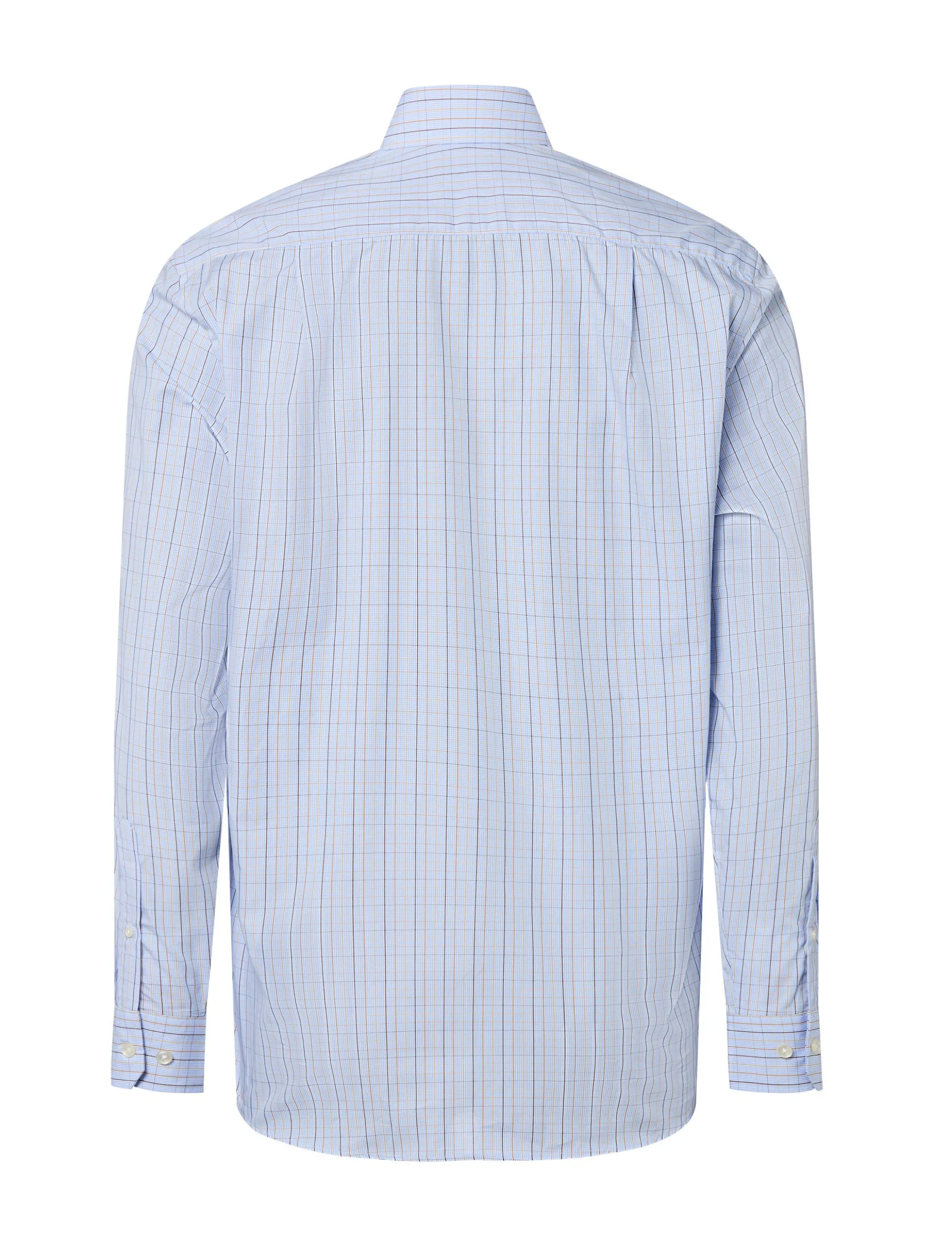 Andrew James Herren Hemd in hellblau braun