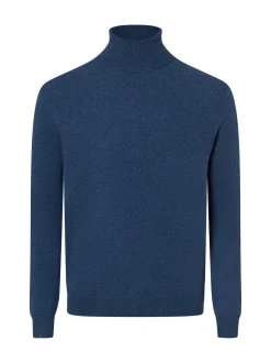Andrew James Herren Pure Cashmere Pullover in indigo