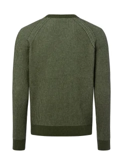 Andrew James Herren Pure Cashmere Pullover in khaki lind