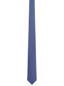 Andrew James Herren Seidenkrawatte in blau