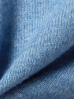 Andrew James Herren Strickpullover mit Wolle und Cashmere in hellblau