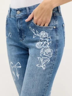 Angels Damen Jeans - Darleen Beauty in medium stone