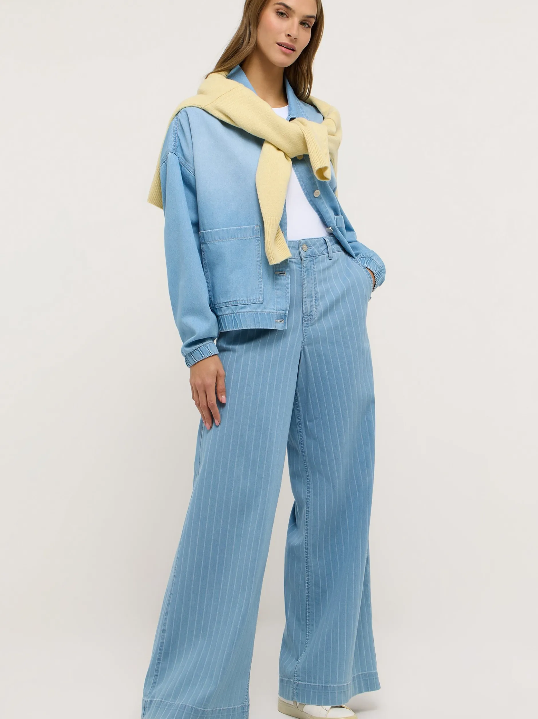 Angels Damen Jeans - Liva Chic in light stone