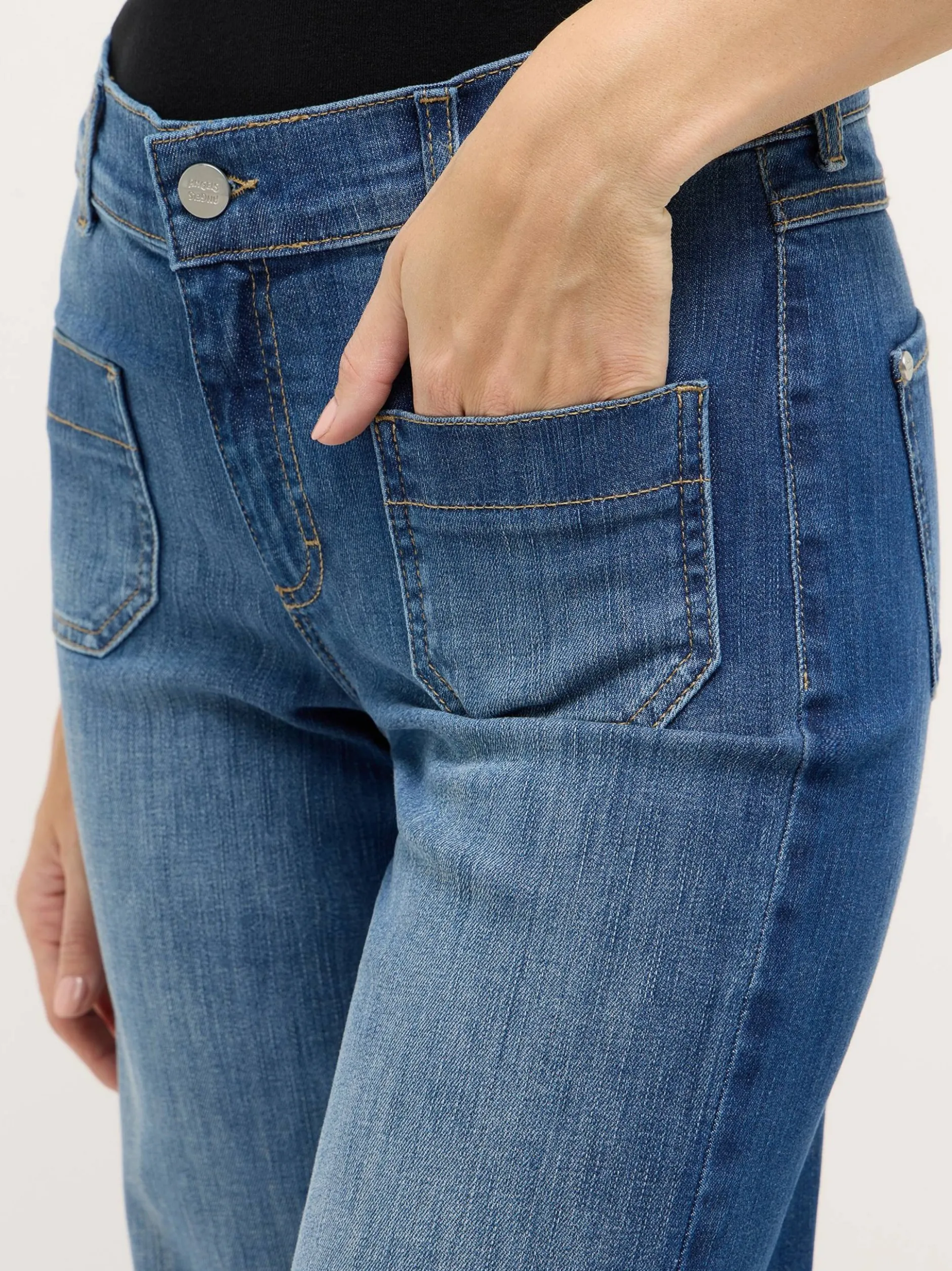 Angels Damen Jeans - Liz Smart in medium stone