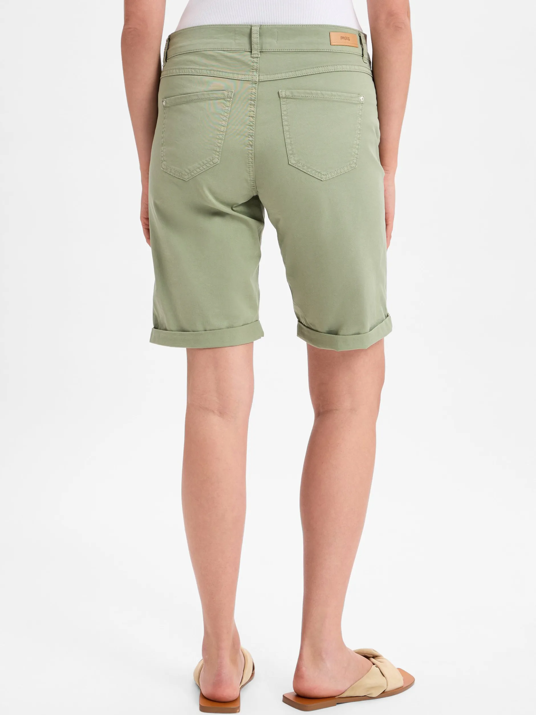 Angels Damen Shorts in lind - Länge: kurz