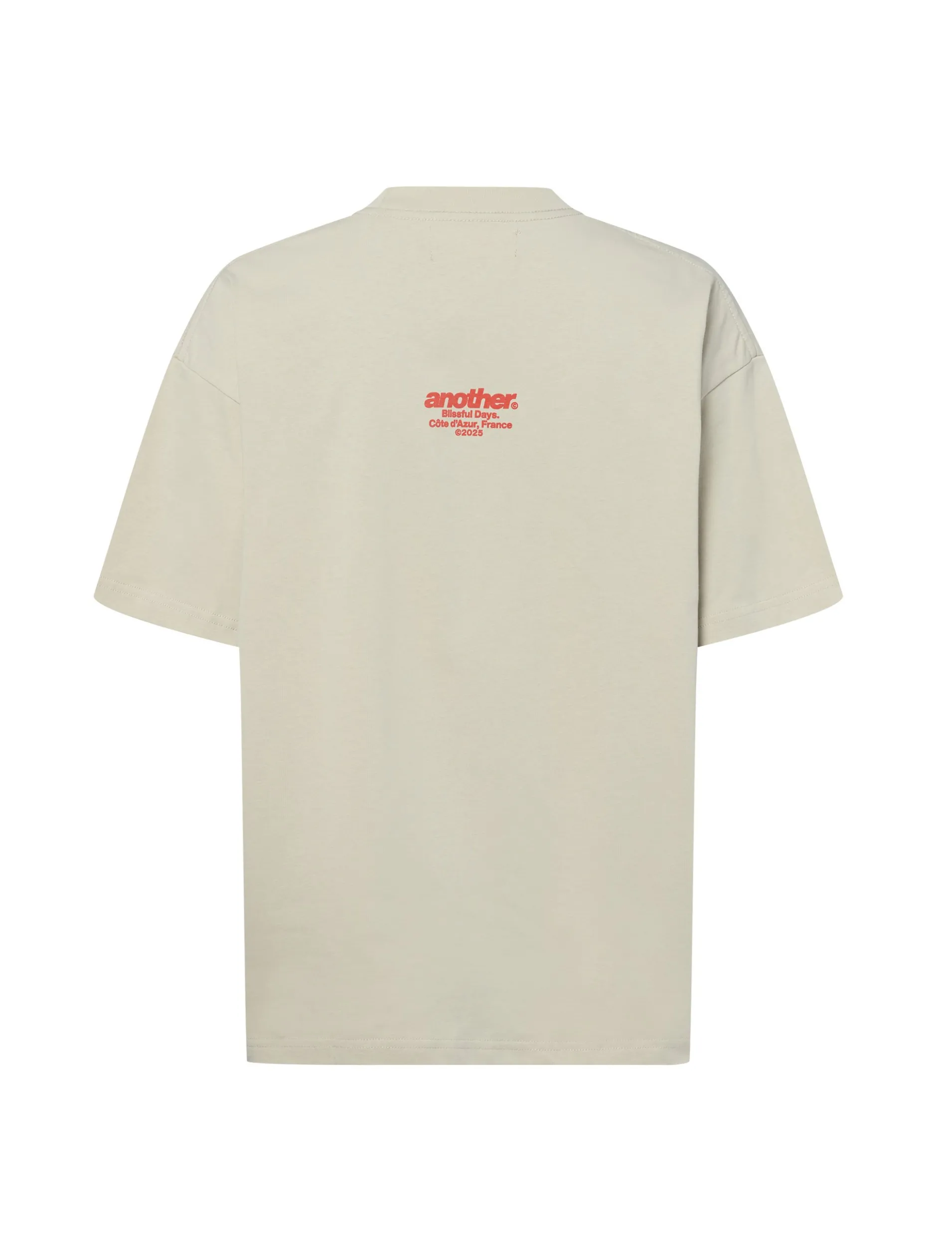 Another Cotton Lab Damen T-Shirt - Blissful Days in beige rot