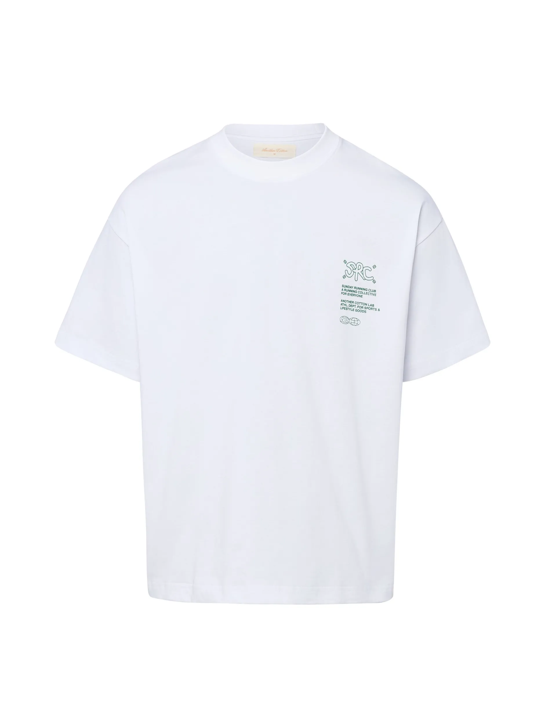 Another Cotton Lab Herren T-Shirt - Athletic Department in weiß tanne