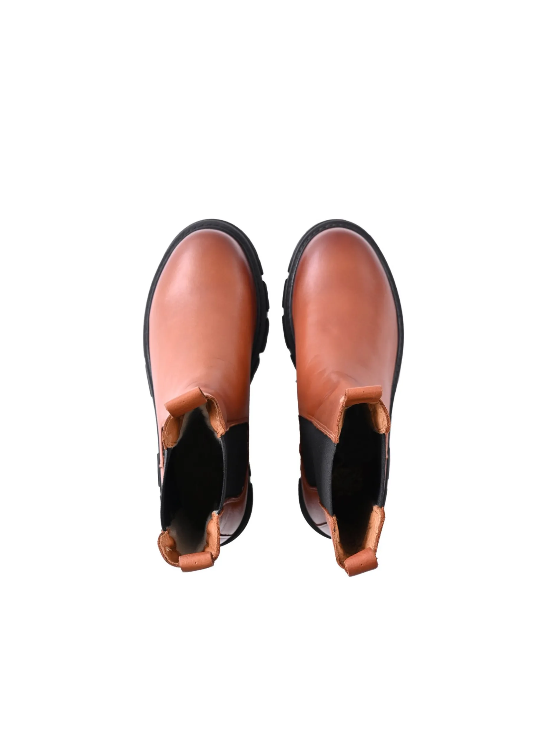 Apple of Eden Damen Chelsea-Boots - CHER in cognac