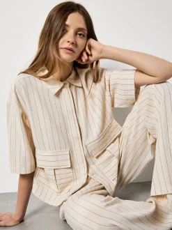 Apricot Damen Bluse in beige - Ärmel: 3/4 Arm