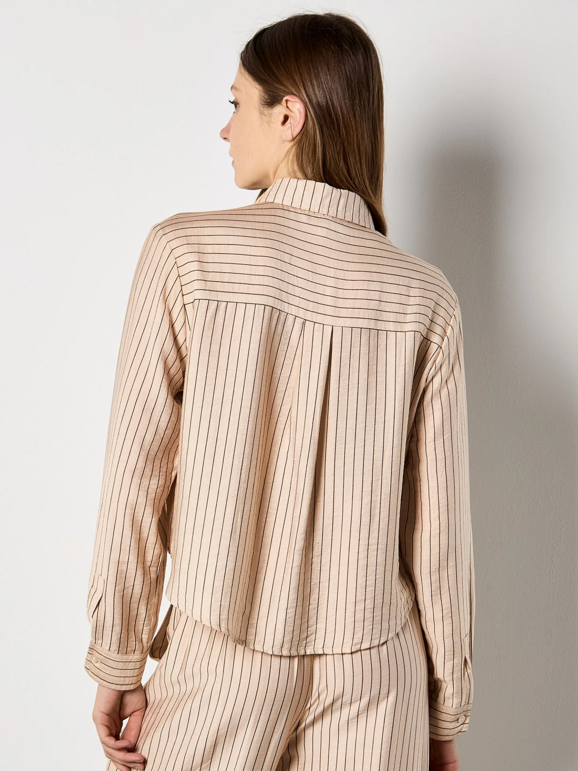 Apricot Damen Bluse in beige - Ärmel: langarm