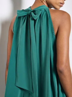 Apricot Damen Bluse in blau - Ausschnitt: Stehkragen