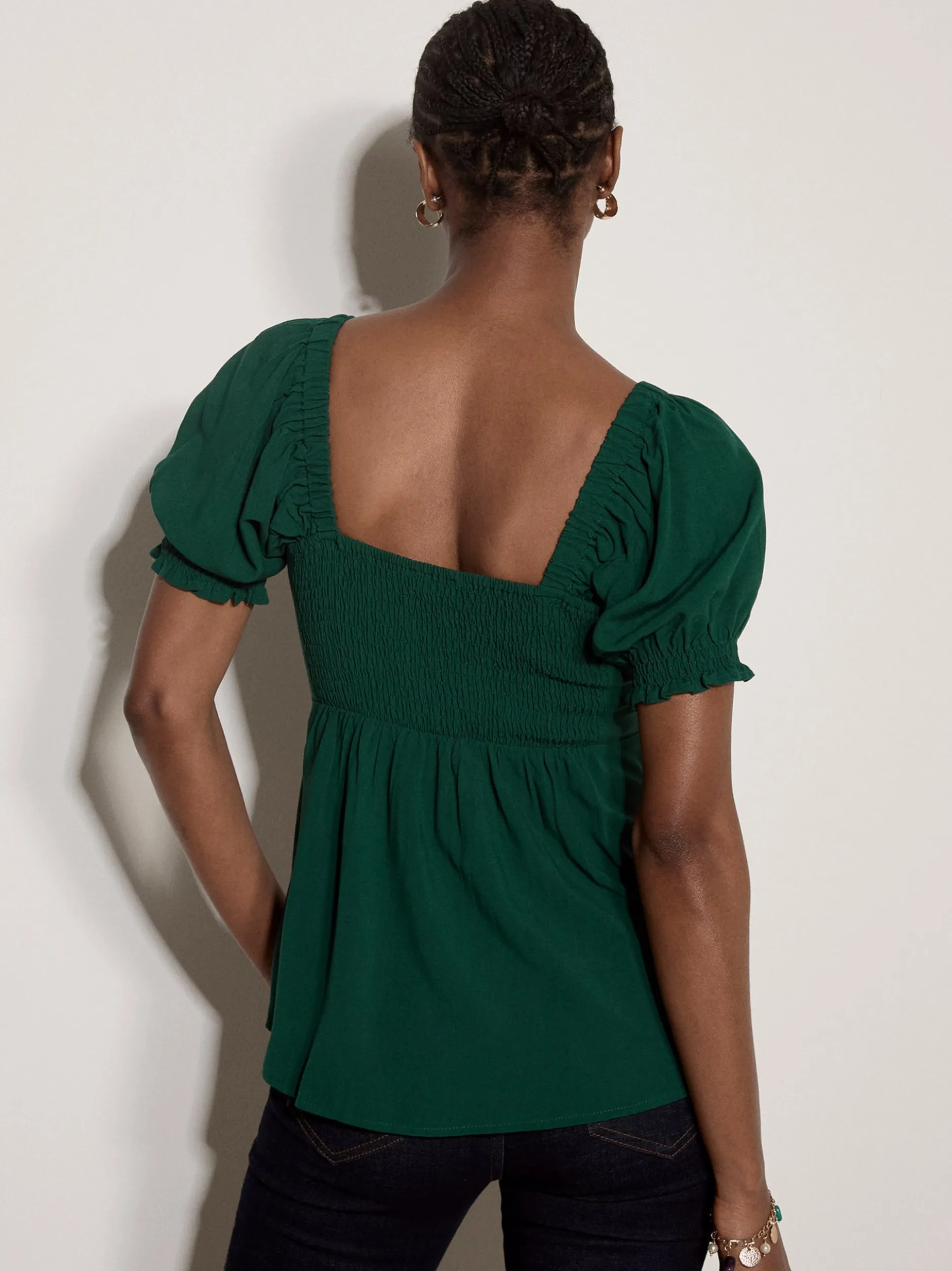 Apricot Damen Bluse in grün - Ärmel: 3/4 Arm