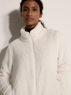 Apricot Damen Fleecejacke in beige - Ärmel: langarm