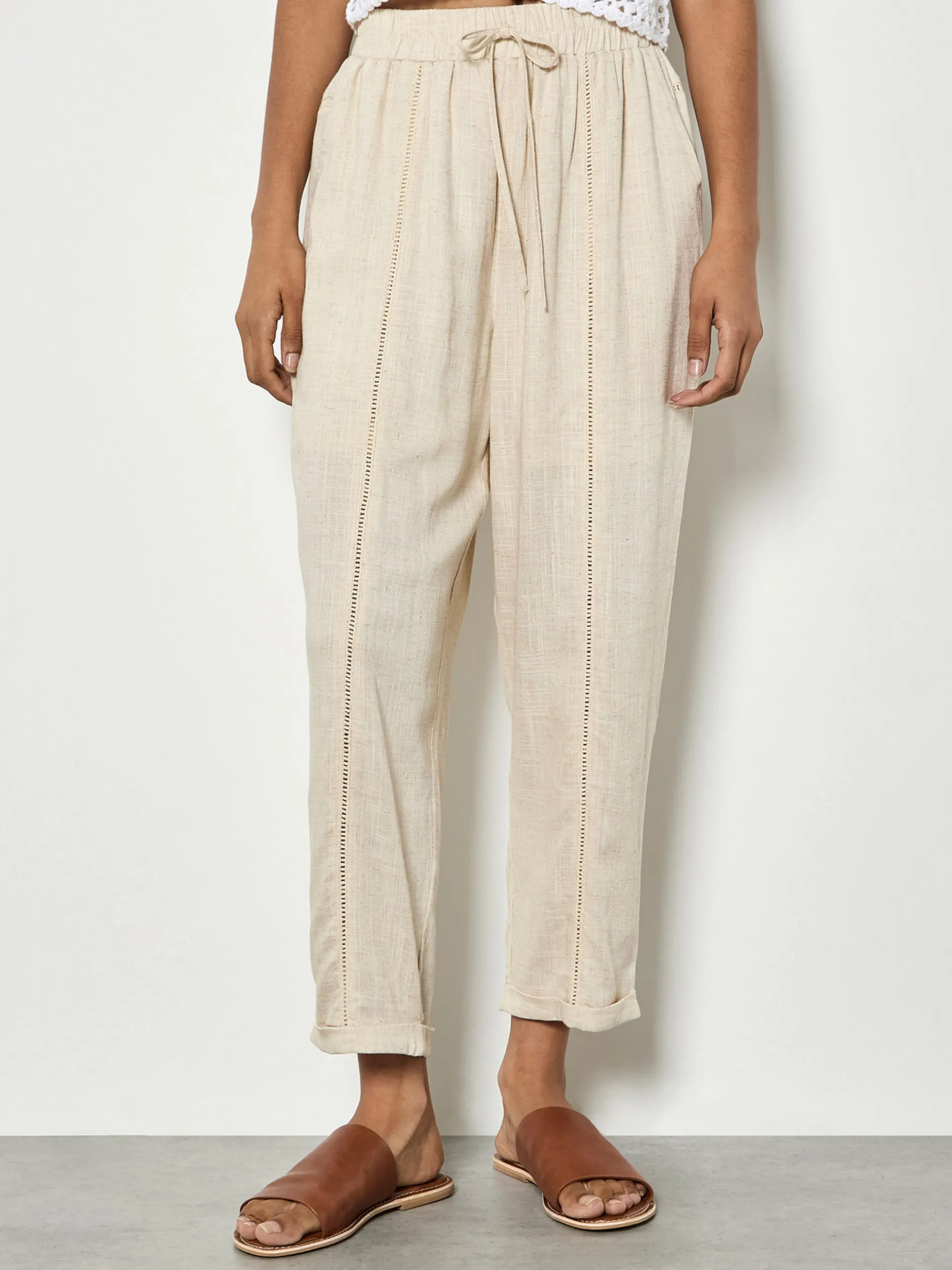 Apricot Damen Hose in beige - Länge: lang