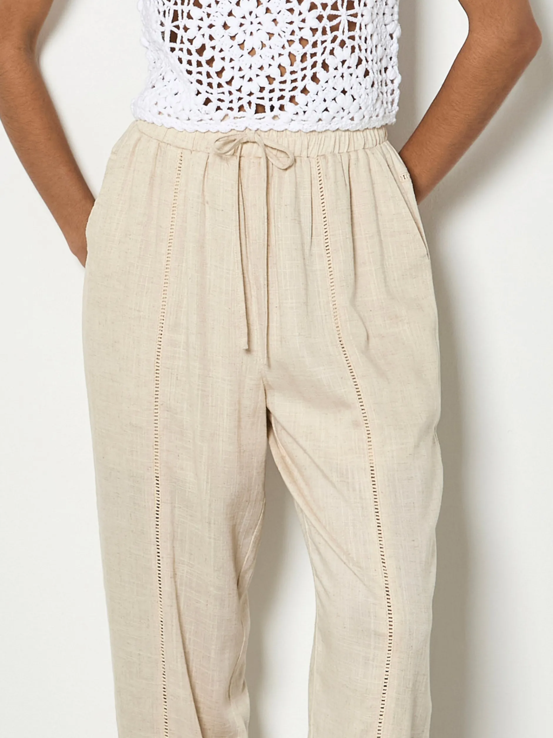 Apricot Damen Hose in beige - Länge: lang