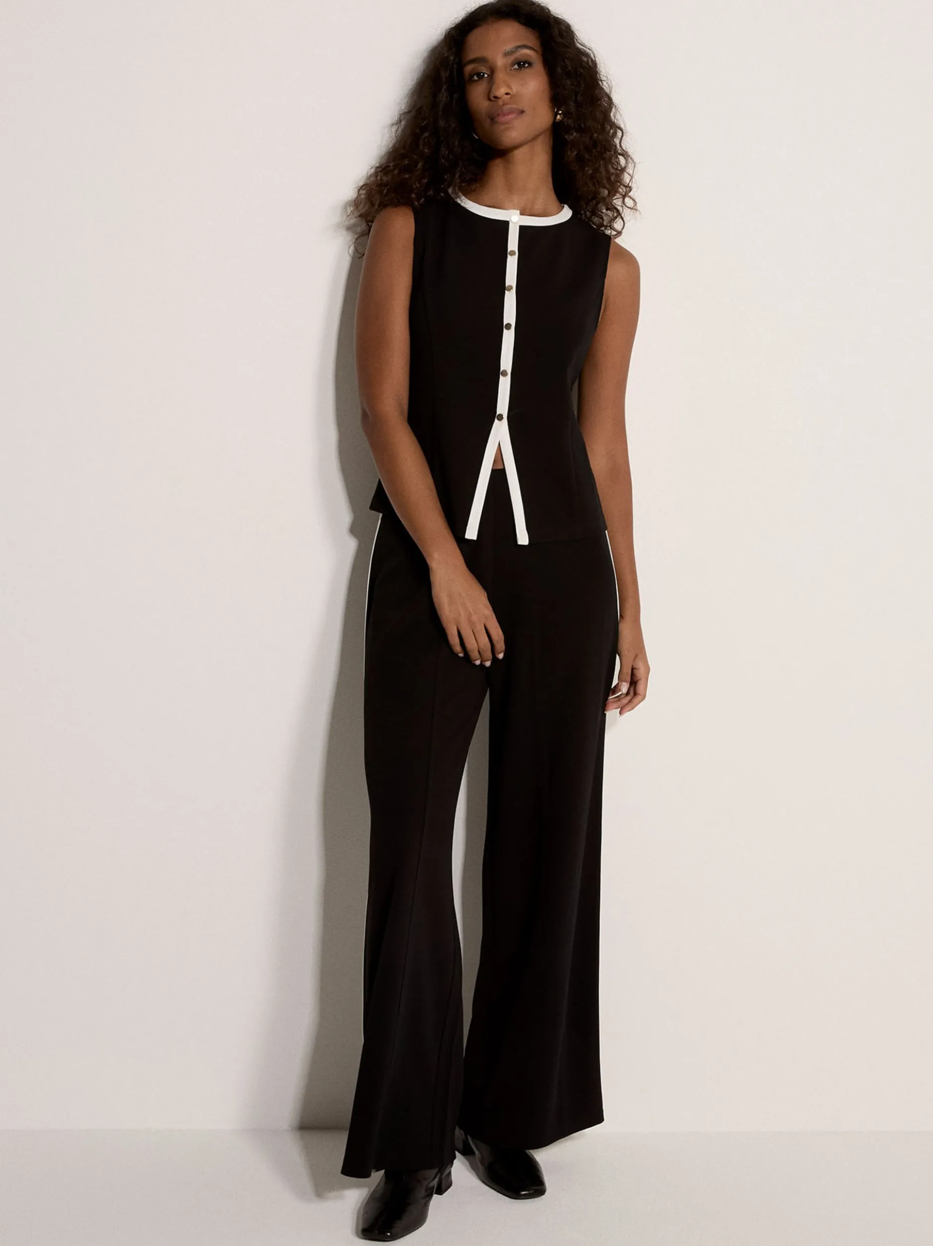 Apricot Damen Hose in schwarz - Länge: lang