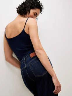 Apricot Damen Jeans in dark stone denim - Länge: lang
