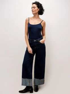 Apricot Damen Jeans in dark stone denim - Länge: lang