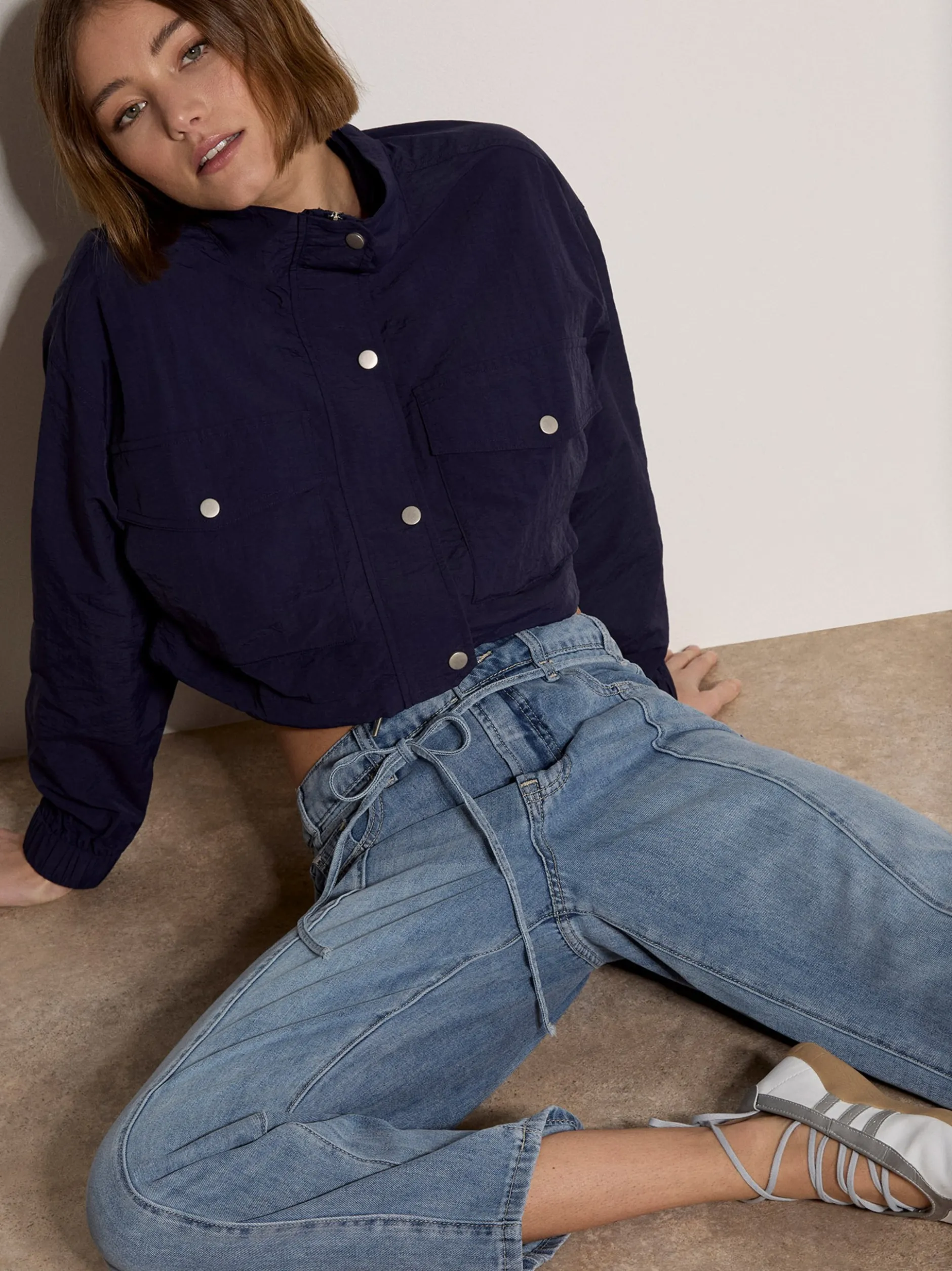 Apricot Damen Jeans in medium stone denim - Länge: lang