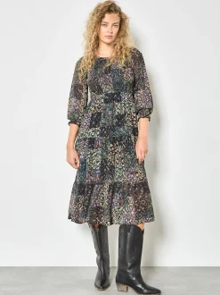 Apricot Damen Midikleid in grün - Ausschnitt: Rundhals