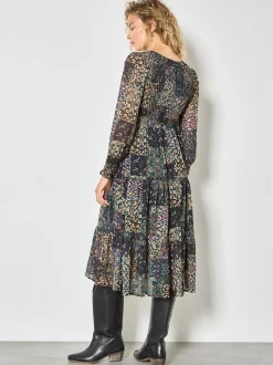 Apricot Damen Midikleid in grün - Ausschnitt: Rundhals