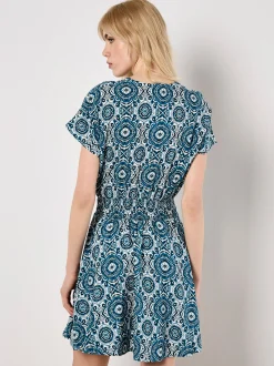 Apricot Damen Minikleid in blau - Länge: knielang