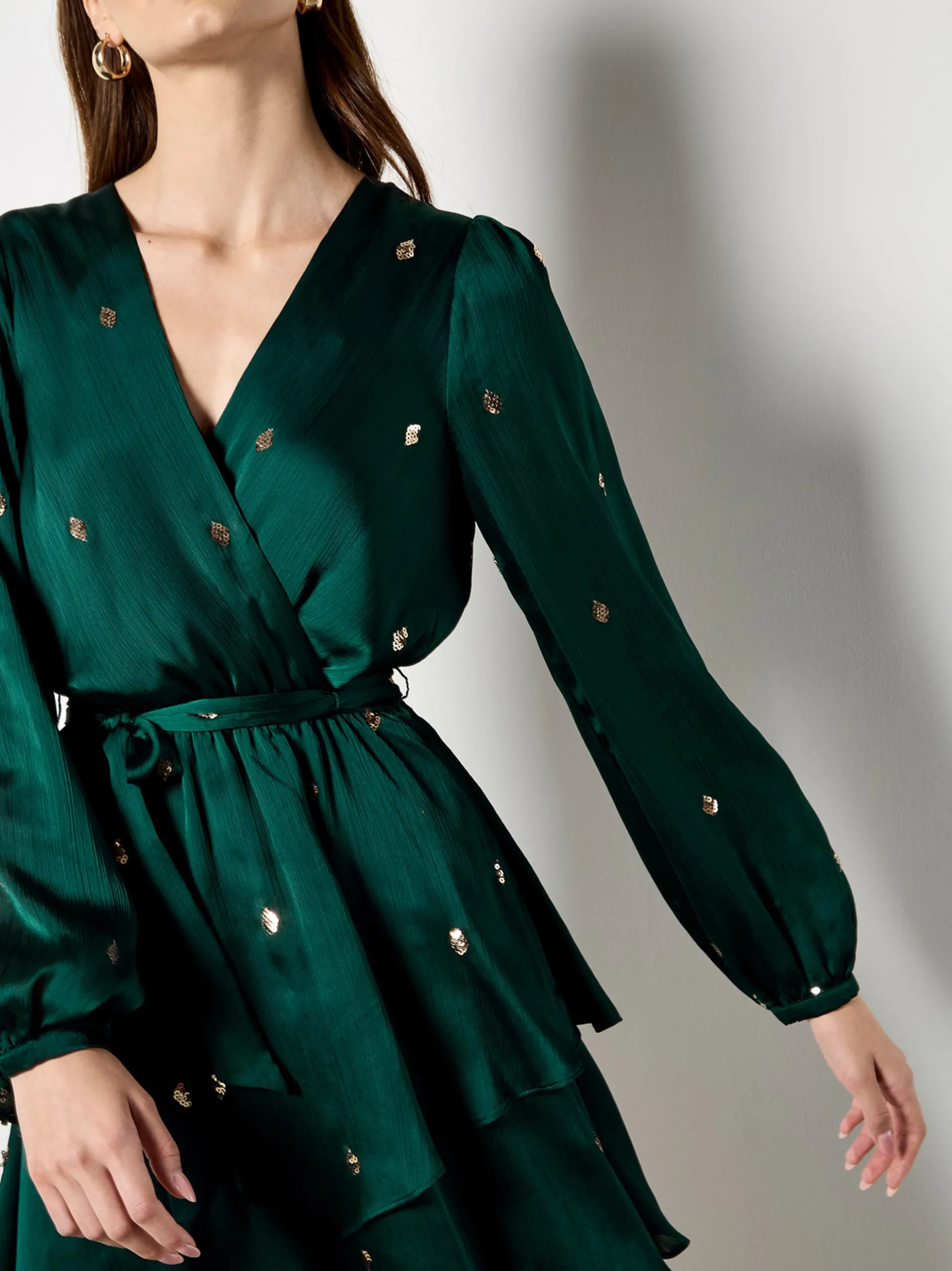 Apricot Damen Minikleid in grün - Länge: kurz