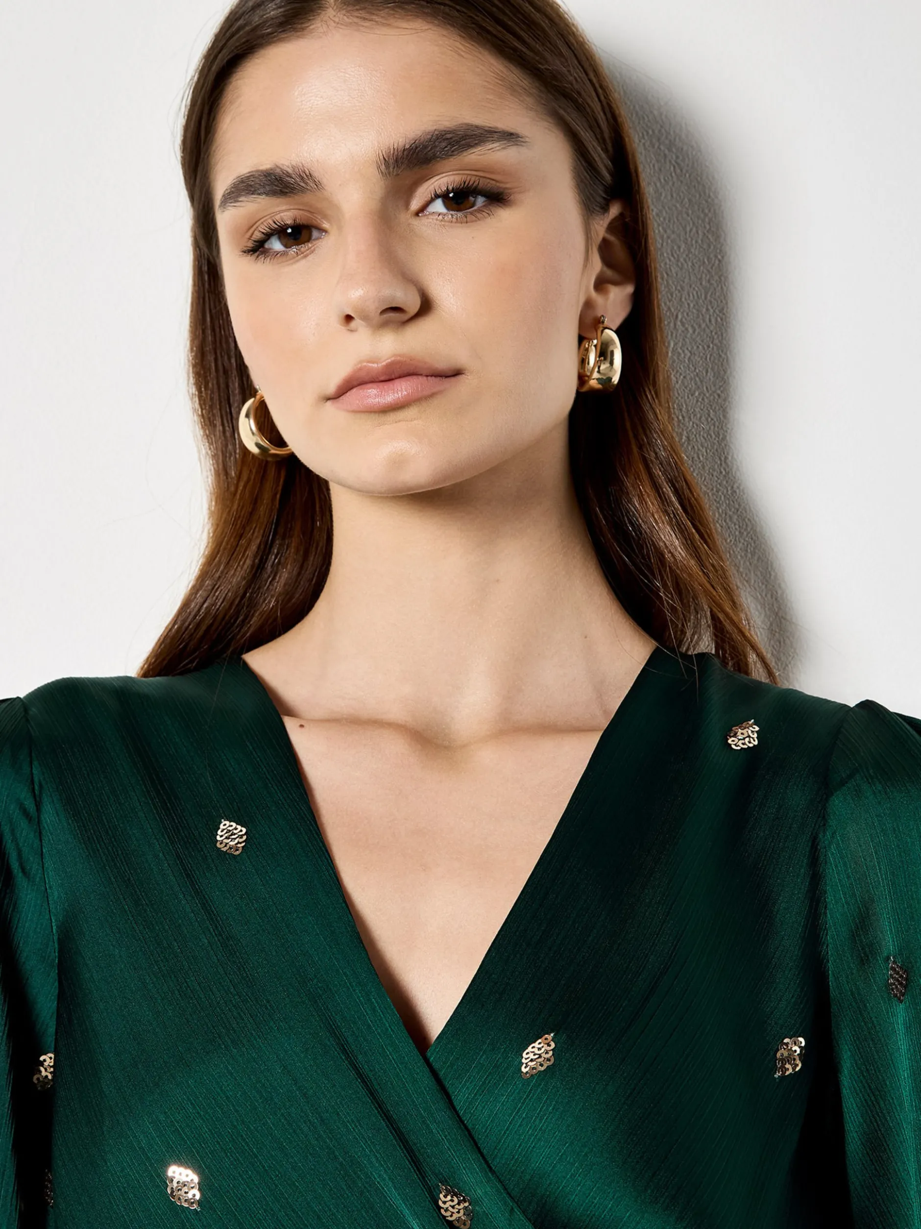 Apricot Damen Minikleid in grün - Länge: kurz