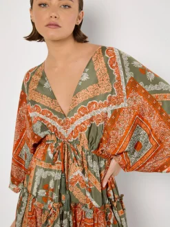 Apricot Damen Minikleid in grün mehrfarbig