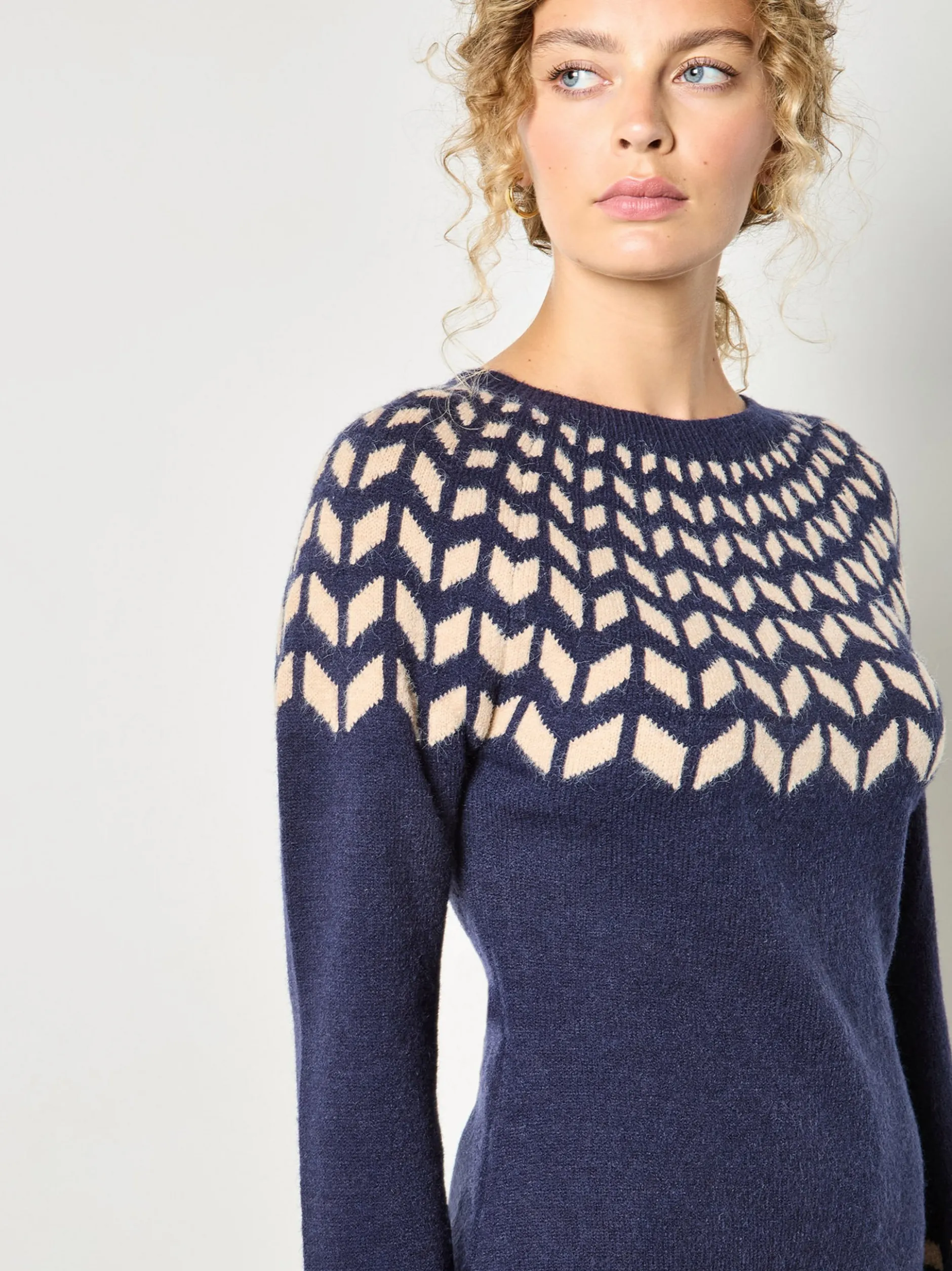 Apricot Damen Minikleid in marine blau - Länge: kurz