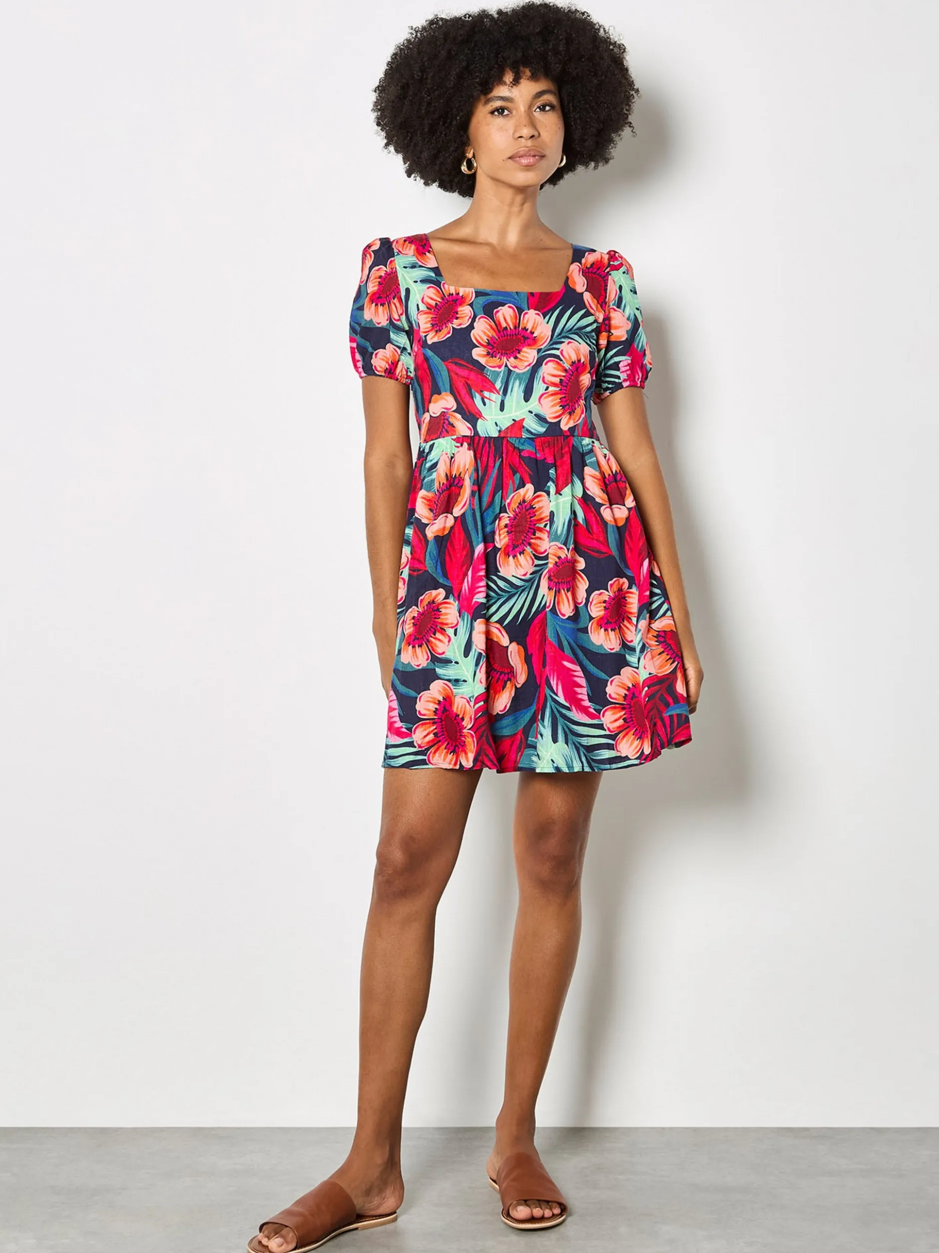 Apricot Damen Minikleid in pink fuchsia