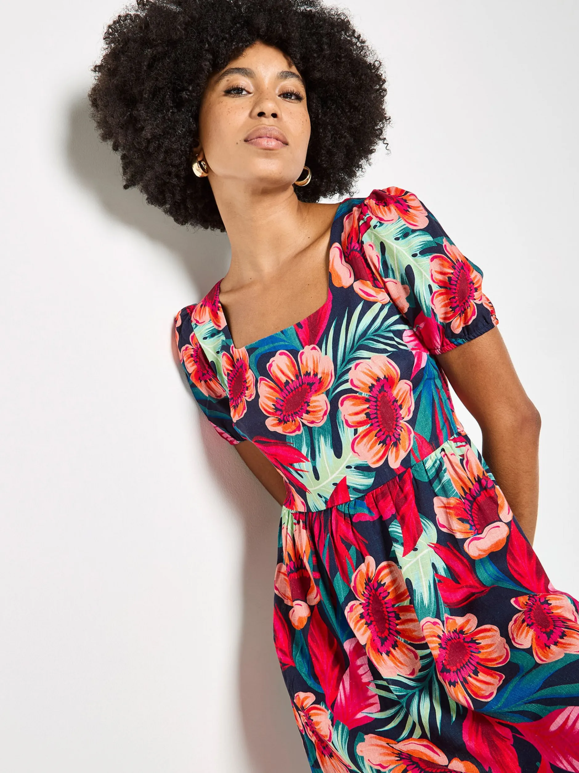 Apricot Damen Minikleid in pink fuchsia
