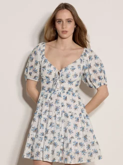 Apricot Damen Minikleid in weiß - Länge: knielang
