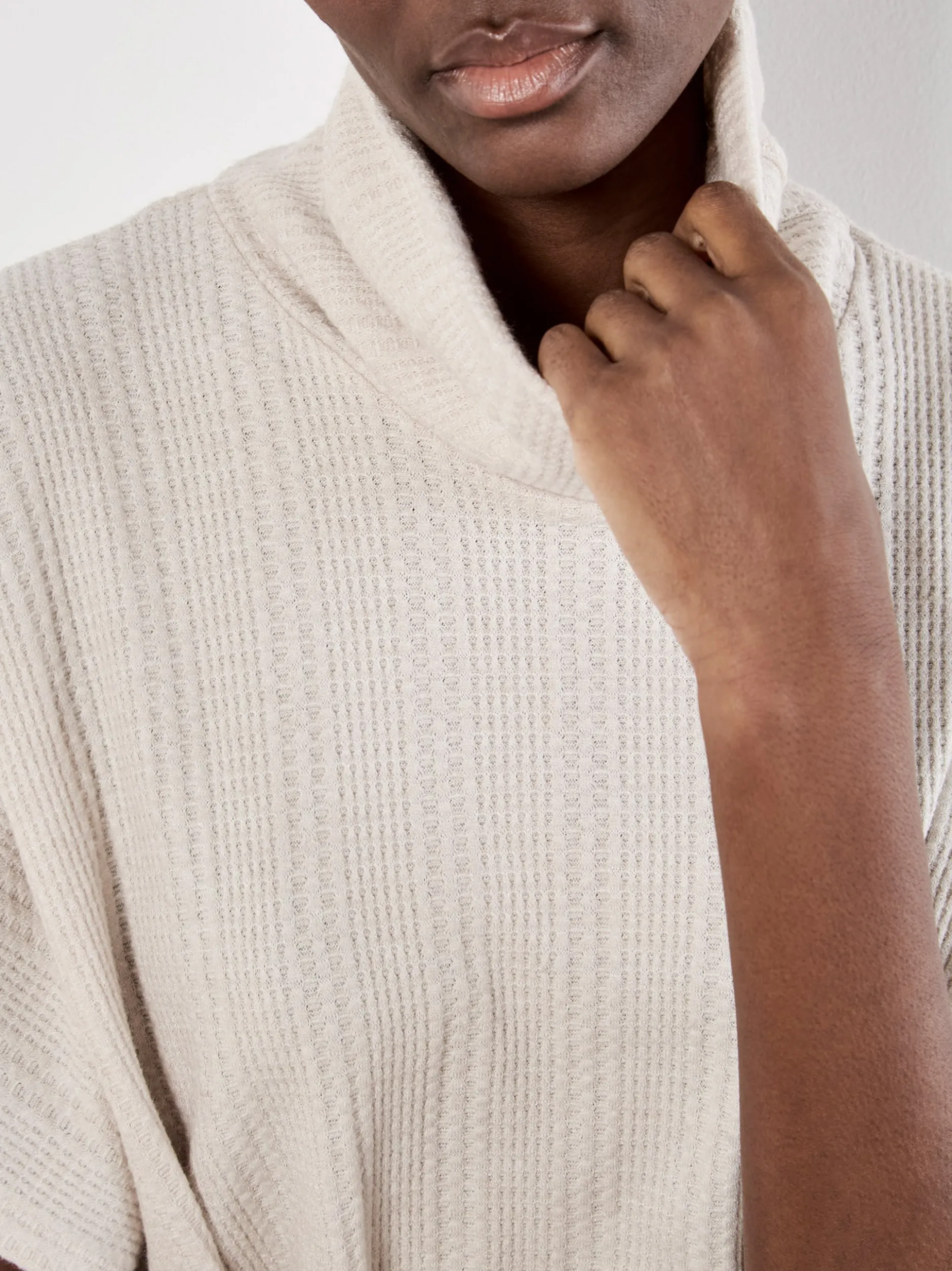 Apricot Damen Pullover in beige - Ausschnitt: Rollkragen