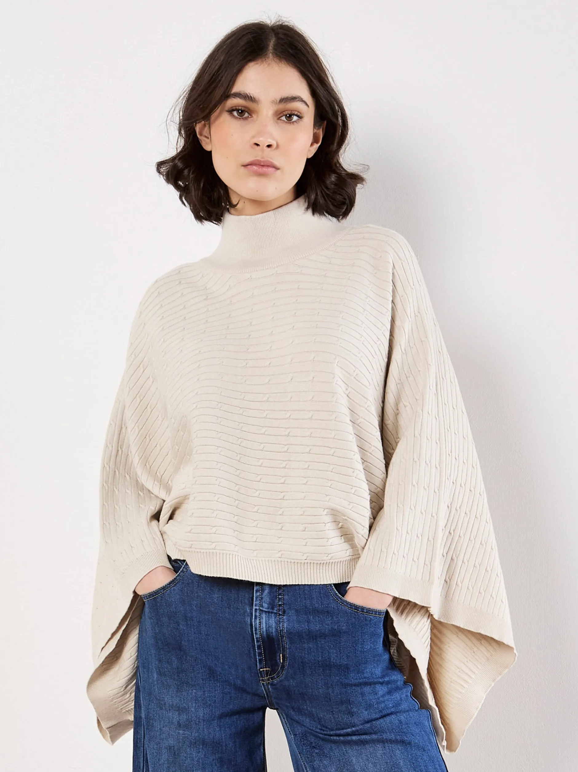 Apricot Damen Pullover in beige - Ärmel: langarm