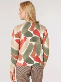 Apricot Damen Pullover in grün - Ärmel: langarm