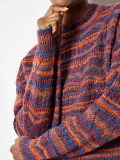 Apricot Damen Pullover in orange mehrfarbig